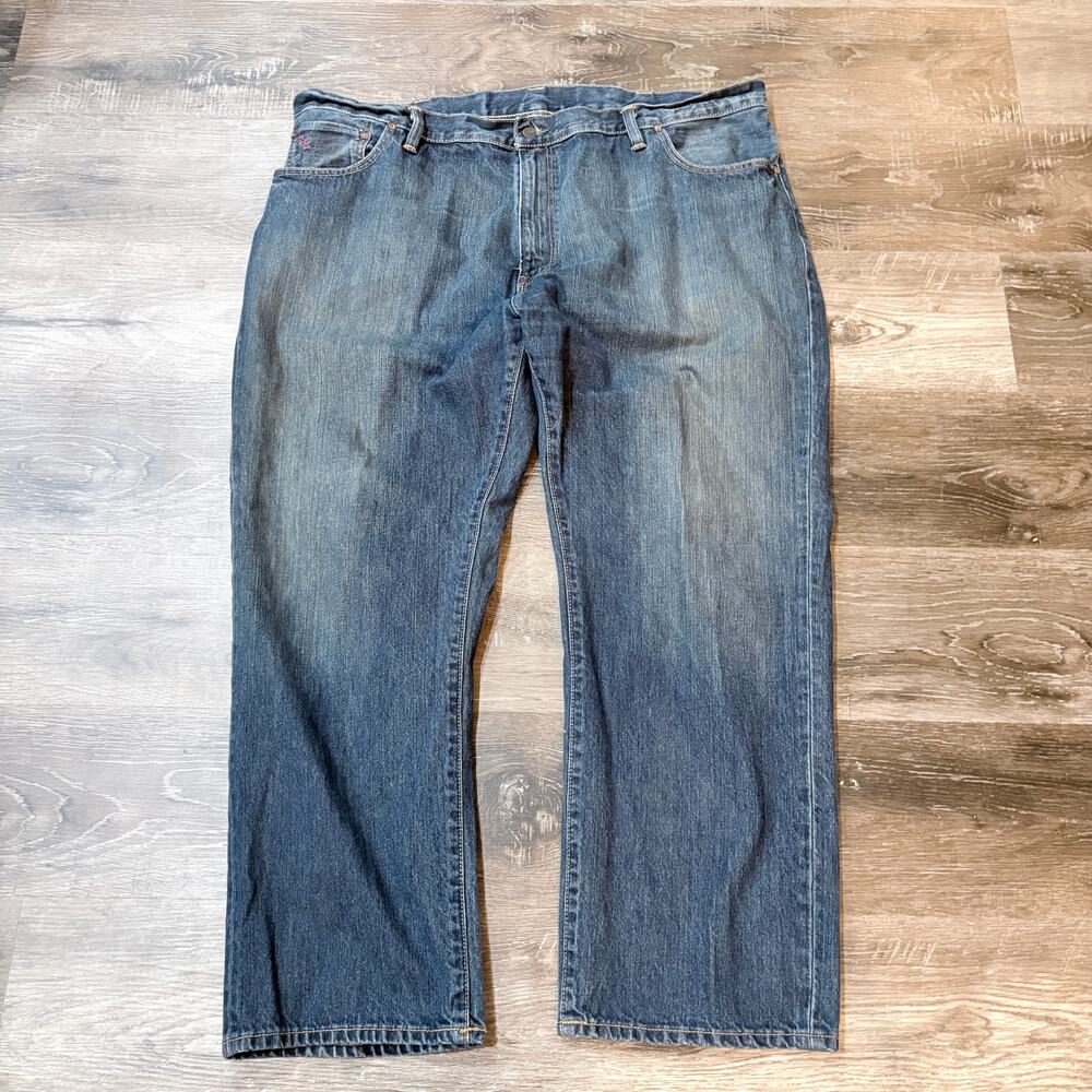 Polo Ralph Lauren Jeans Mens 44x30 Blue Classic Fit 867 Denim Designer - Picture 2 of 10